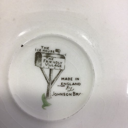 2 Vintage Johnson Brothers Friendly Village Cups And Saucers The Ice House - Picture 9 of 10