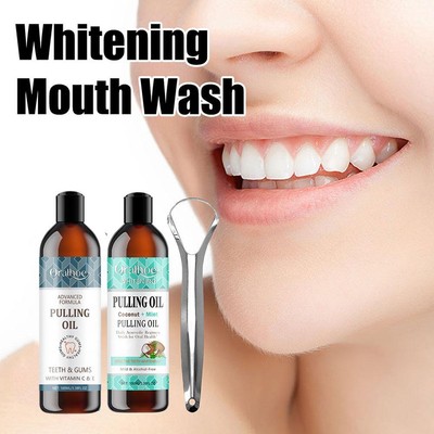 Coconut Mint Mouthwash Oil Pulling With Coconut Oil And φ  Peppermint In Stock