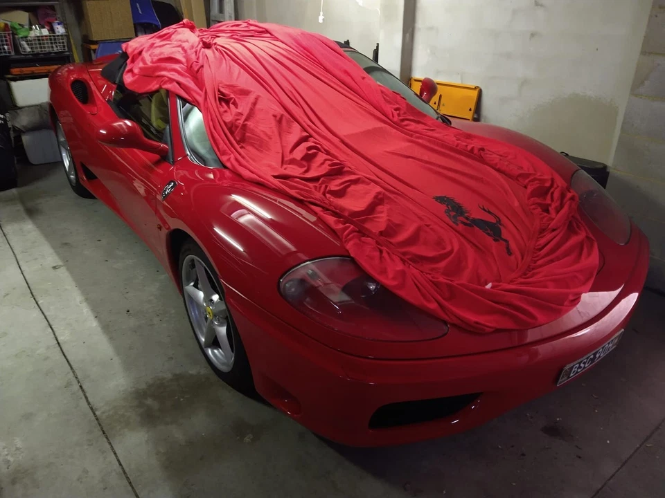 ➥ Funda Coche Ferrari Portofino, Cubierta Interior para Todos los Modelos Ferrari, Ajuste Personalizado Foto 4 de 4