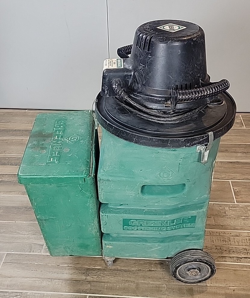 Greenlee 690 Vacuum Blower Fishing Tape System 3/4” to 4” Pistons Used