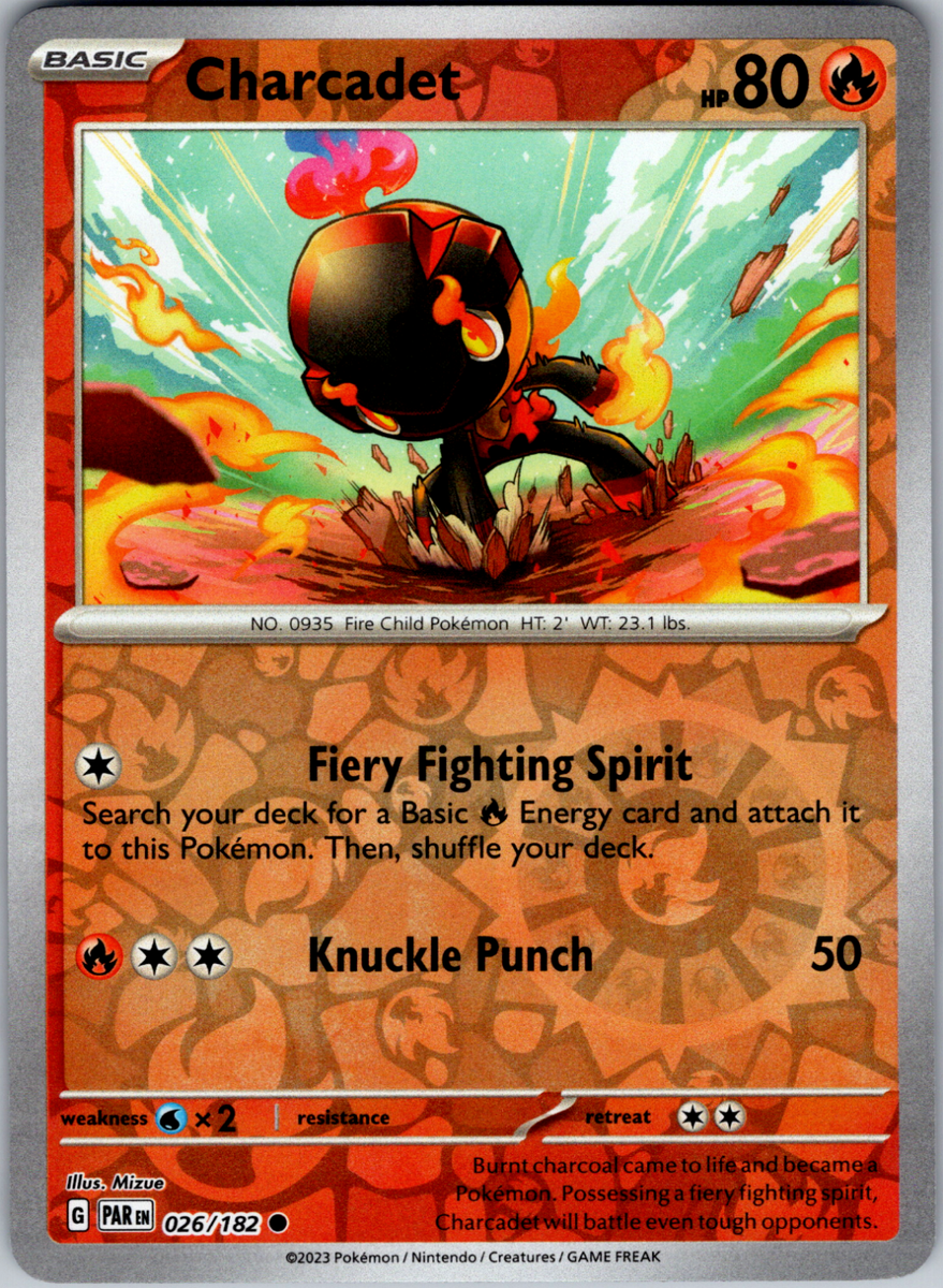 ポケトーク Pokemon - Charcadet - 026/182 - Paradox Rift - Reverse Holo - NM/M