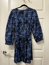 Who What Wear Floral Blue & Black  Women’s XXL Maxi Dress