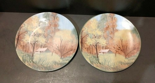 4-Season Collector Plates VTG Hand Painted Winter Spring Summer Fall Mix & Match - Picture 25 of 57