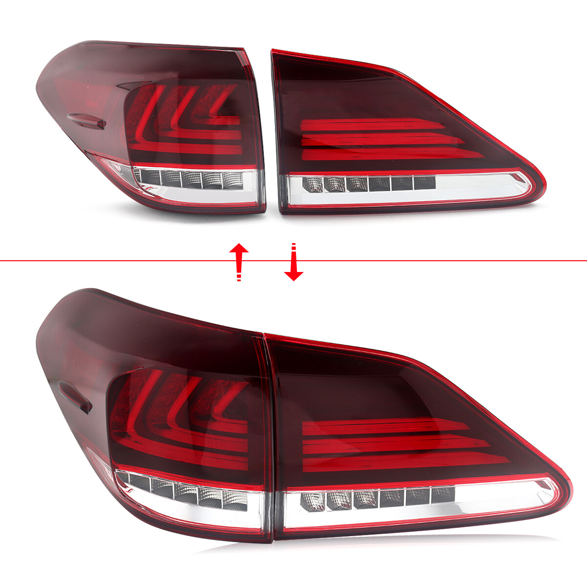 2010-2015 Lexus RX350 RX450h LED Tail Light Assembly For