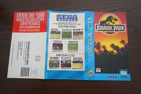 Jurassic Park SEGA Mega CD NTSC USA Original Complet boite Notice  mit OVP CIB