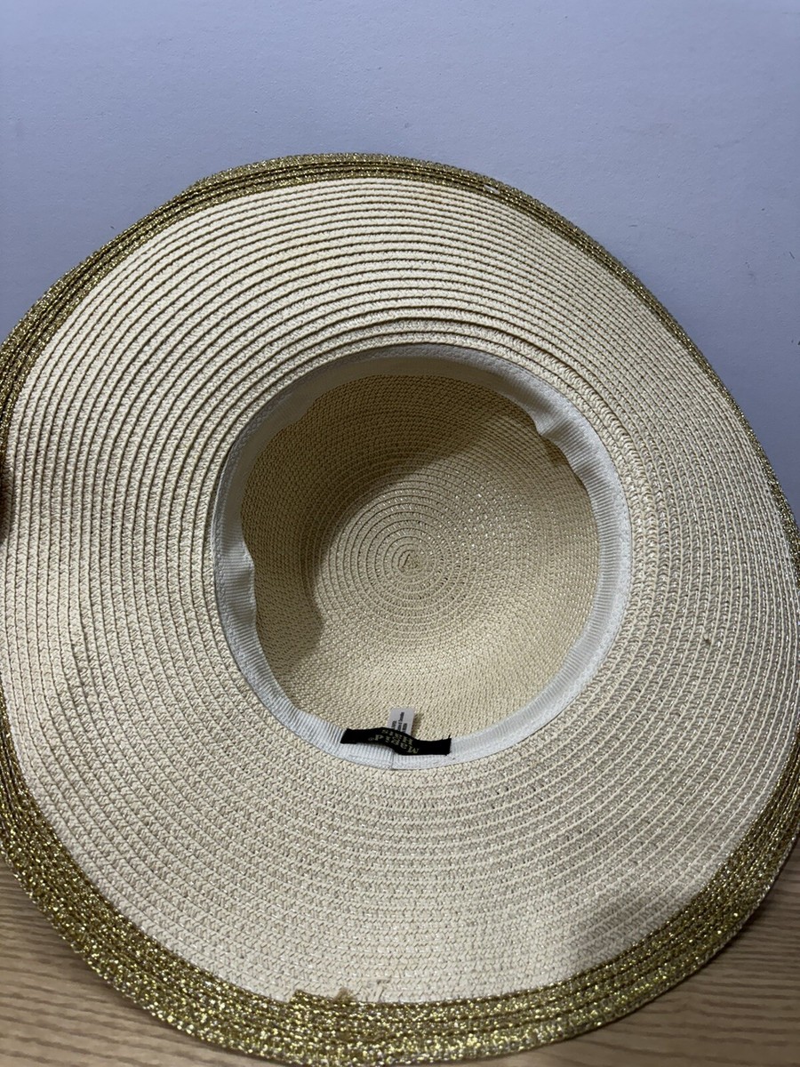 NWT! Magid Hats 100% Paper Sun Hat with Embellishments Magid Hats 100% Paper Women main image 4