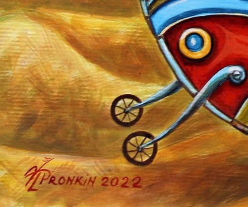 ORIGINAL Gemälde Öl Leinwand Moderne zeitgenössische Kunst Surrealismus von Pronkin 2022 - Bild 2 von 10