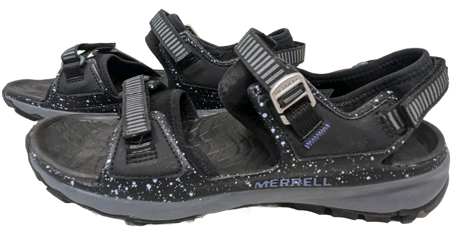 Merrell sandalo donna taglia 10 nero viola cinturino choprock scarpe da trekking J84706