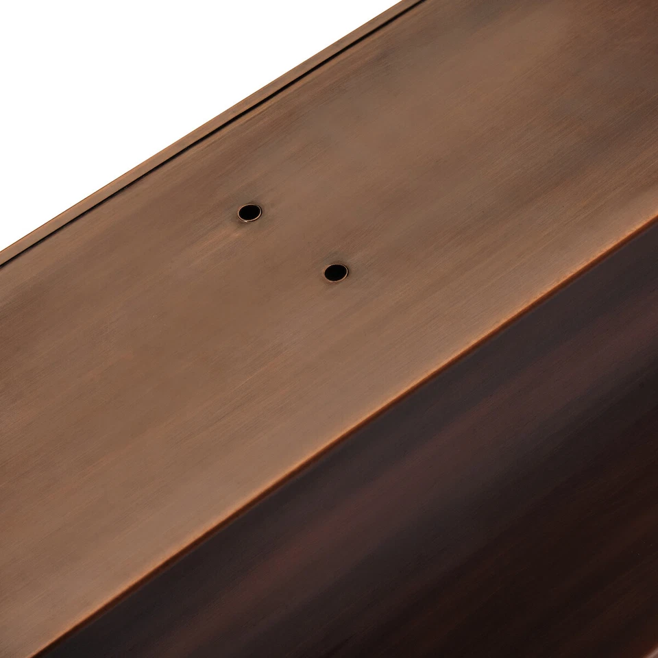 Caja ventana H Potter GAR514 30 pulgadas acabado cobre antiguo exterior flores jardín Foto 4 de 4