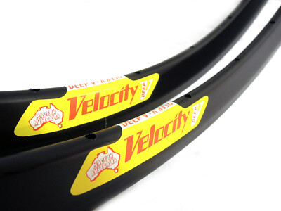 Velocity Deep V Tubular Road Track Alloy Rims (Pair) 700c