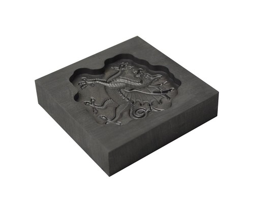 Molde de lingote de grafito grande - Flourish Dragon 3D para fundición de metales preciosos - Imagen 2 de 2
