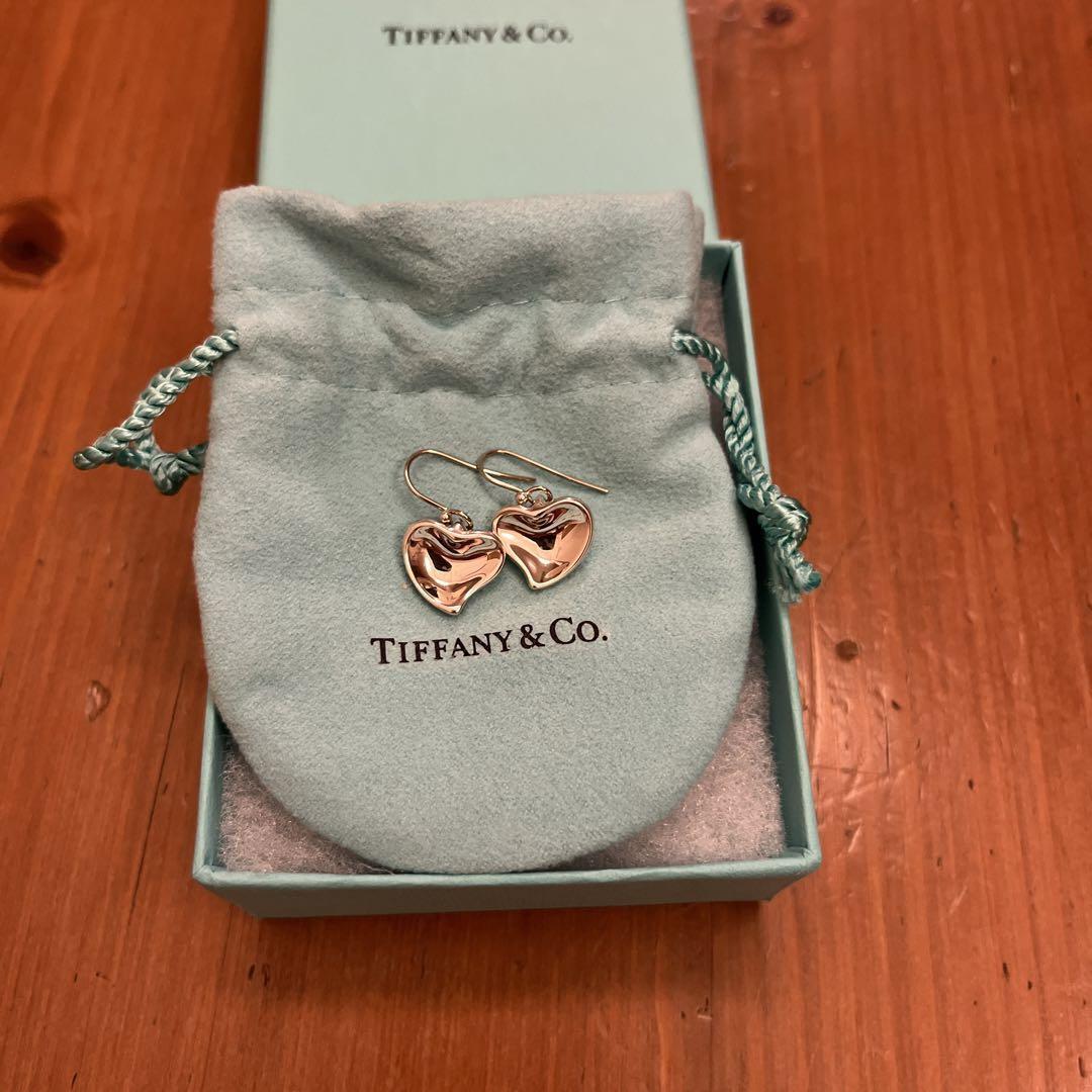 Tiffany & Co. Elsa Peretti Full Heart Hook Earrings SV925 Tiffany & Co. Elsa Peretti Full Heart Hook Earrings SV925