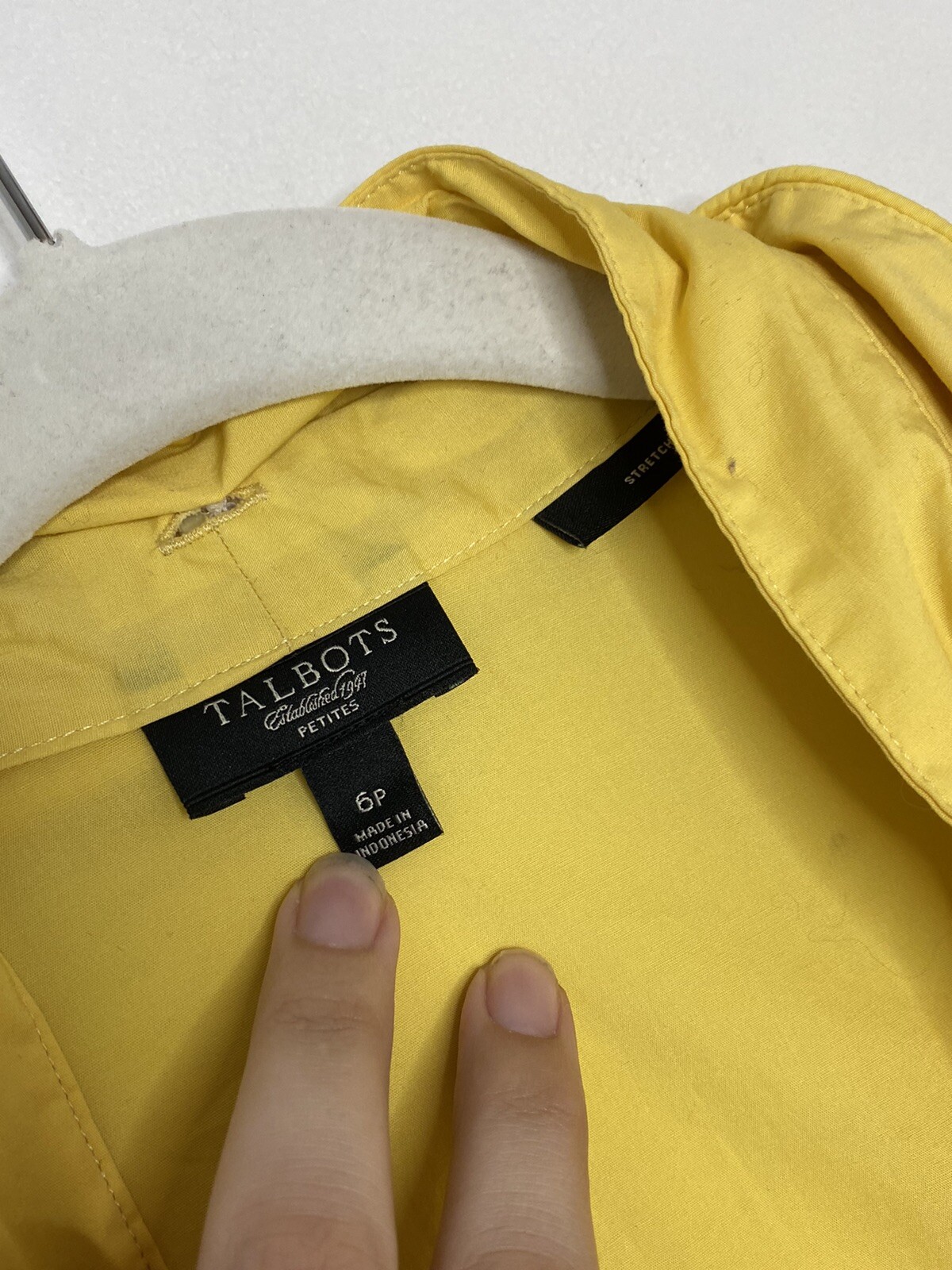 Talbots Petites Dress Mustard Yellow Wrap Dress Pocke… Gem