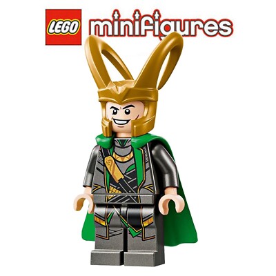 LEGO  Super Heroes - Minifigur - Loki mit Umhang- aus dem Set  76290