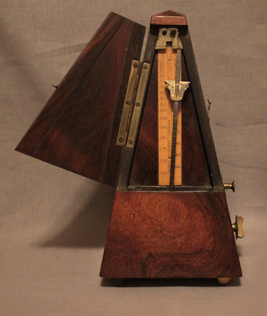 antique metronome, English c 1875, Rosewood with bell movement eBay