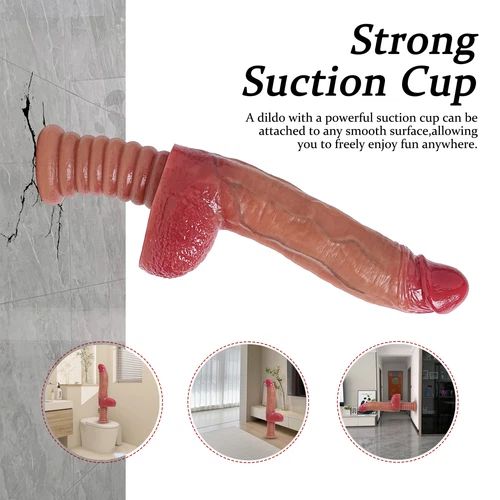 Thrust Heating Realistic Dildo with Handle G Point Vibrator Sex Toys Masturbator - Picture 17 of 23