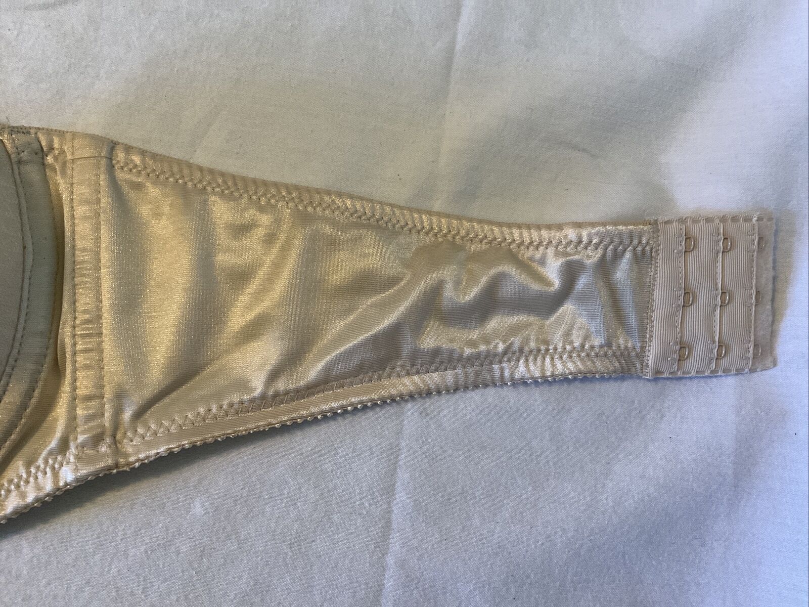 Vintage Sears Strapless Bra 40C Underwire Beige N… - image 5