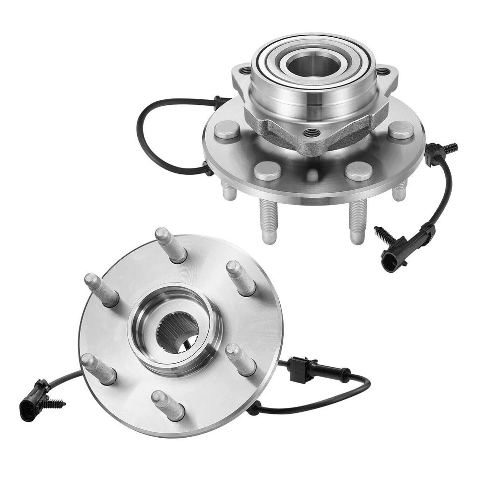 For 99-06 Chevy GMC Silverado Sierra 1500 Tahoe 4WD Front Wheel Bearing Hub Pair Foto 2 de 4