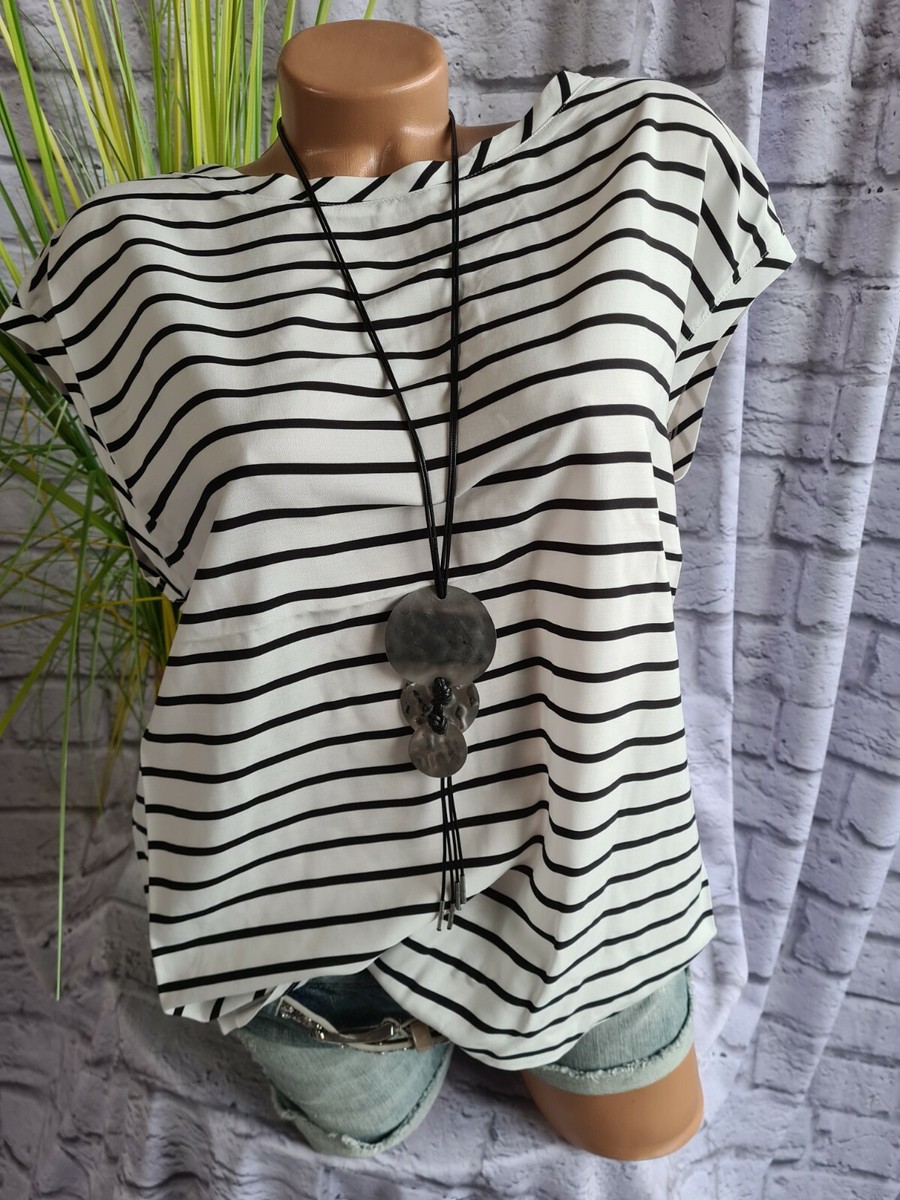 bluse damen schwarz weiß