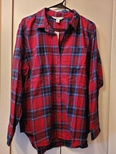 Womens NWT XL Old Navy Classic Plaid Shirt