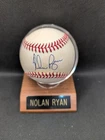 Nolan Ryan Autographed Rawlings Baseball in Display Case Original Signed