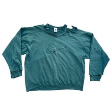 Vintage Nike Big Logo Thrashed Faded Crewneck Size Medium Made In USA