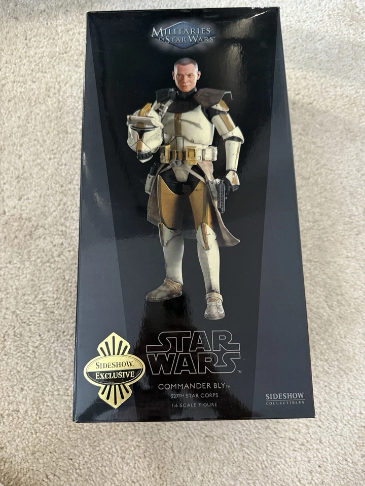 Figura de acción Star Wars Sideshow Clone Commander Bly EXCLUSIVA (1/1000) escala 1/6 Foto 4 de 4