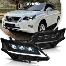 VLAND Full LED Headlights For 2013-2015 Lexus RX270/RX300/RX350 w/Blue Animation