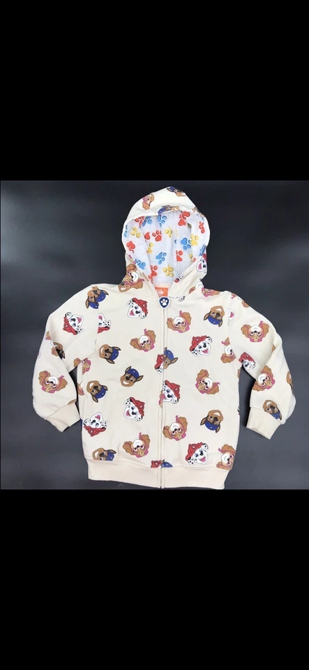 Sudadera con Capucha Paw Patrol Niños Tostada Con Estampado Paw Patrol Cremallera Completa Talla 7 Nueva sin Etiquetas Foto 2 de 4