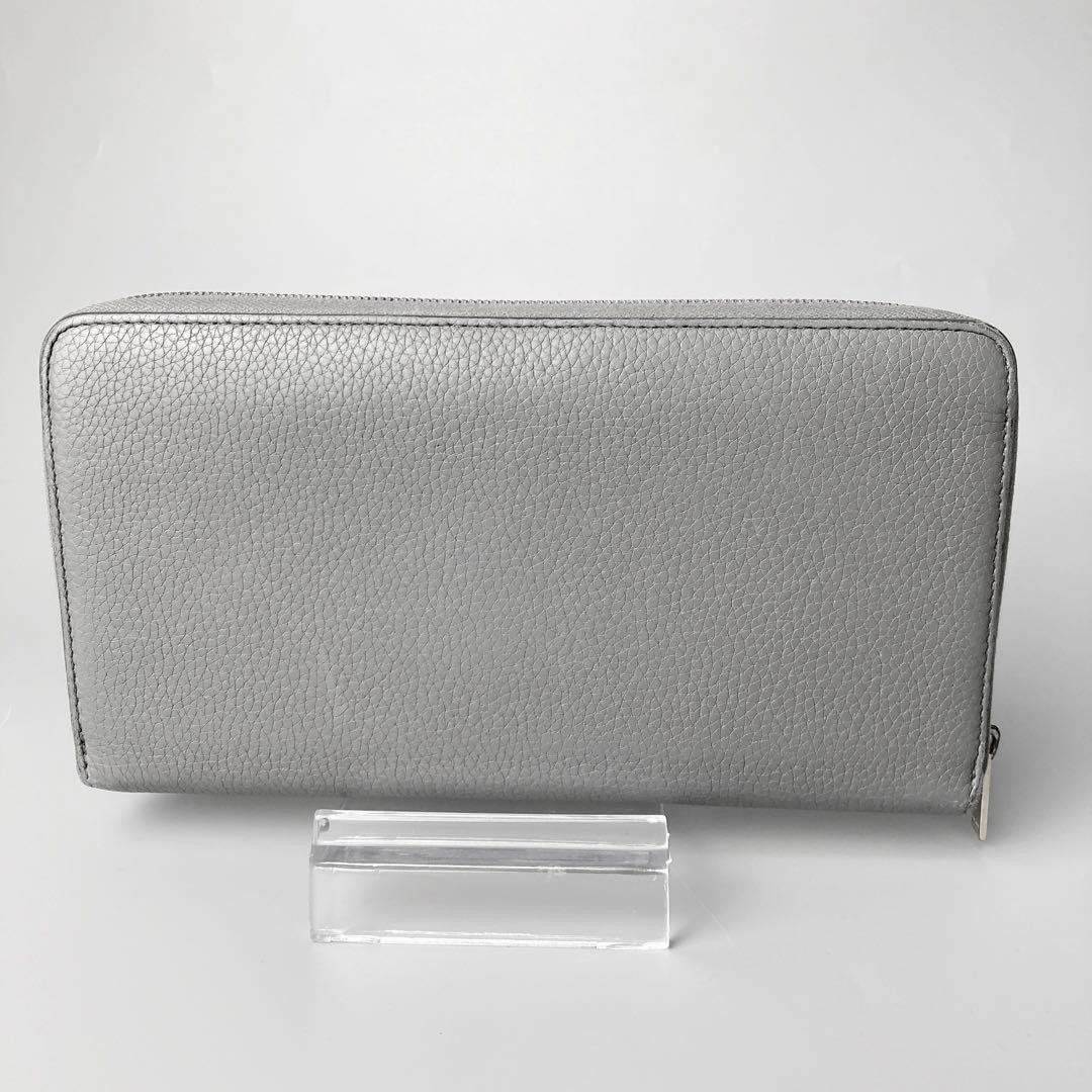 CELINE Multi-function Long Wallet Round Zipper Gr… - image 3