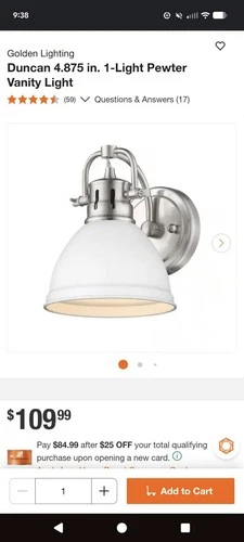 Duncan 8 in Vanity Light Wall Scone - Picture 2 of 6