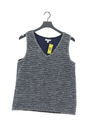 Max Studio Damen T-Shirt L blau Polyester mit Elasthan Basic
