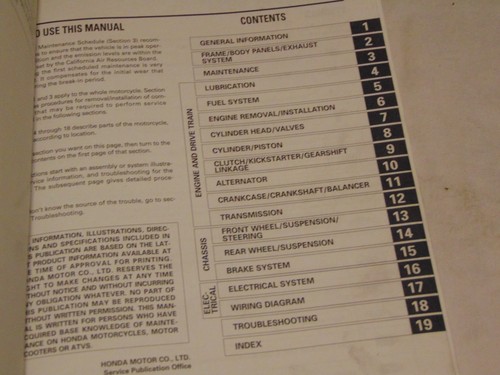 2003 2002 2001 Honda Motorcycle XR250R Service Repair Shop Manual 2000 1999 1998 - Picture 2 of 4