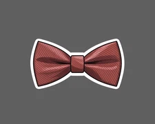Bow Tie Sticker Waterproof Decal Fancy Suit Dressed Drip Fashion Style Gift NEW
