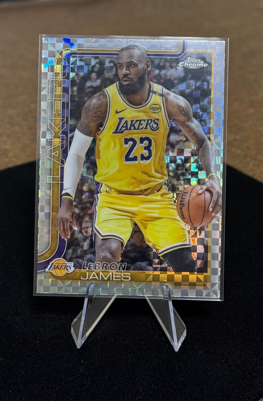 2025-26 Topps Chrome Basketball LeBron James #127 X-Fractor Lakers