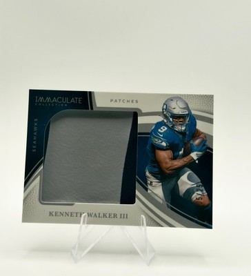 2025 Immaculate Kenneth Walker III Patches 05/25 Seahawks 2 Color