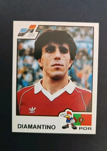 FIGURINA DIAMANTINO PORTOGALLO N.177 ALBUM EURO '84 PANINI NUOVA EUROPEI 1984