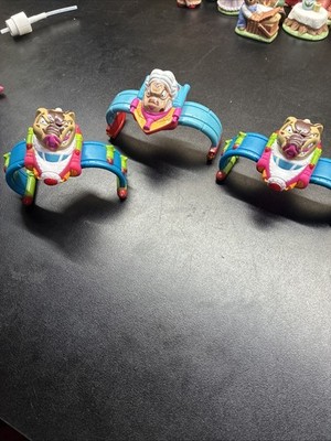 TCFC Burger King Barnyard Commandos Lot of 3 Wrist Cuff Toys 1990
