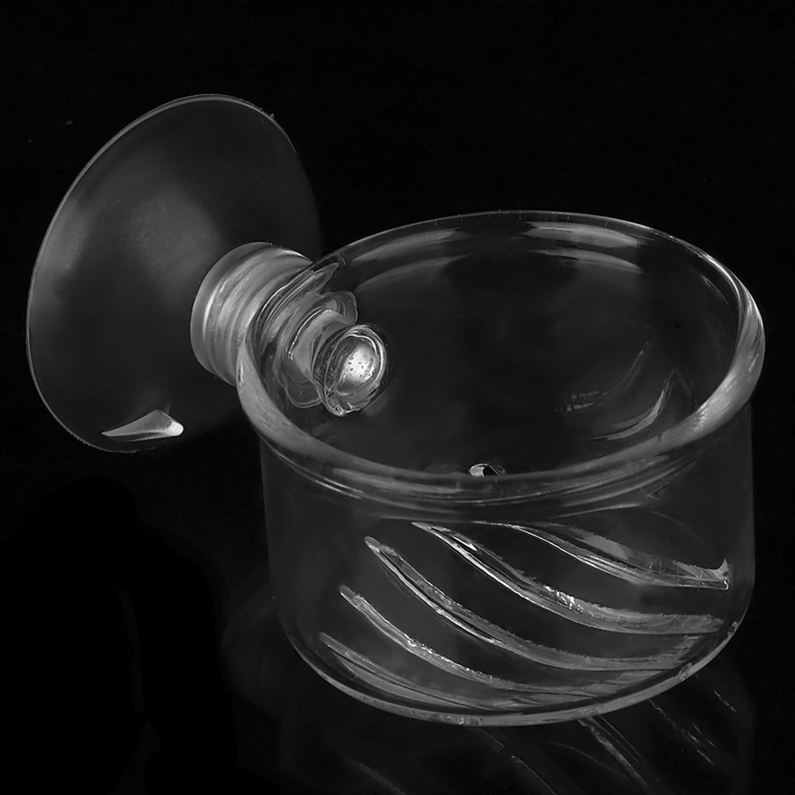 Transparent Aquarium Red Worm Feeder Suction Cup Fish Feeding Cup Containe KRI✈️