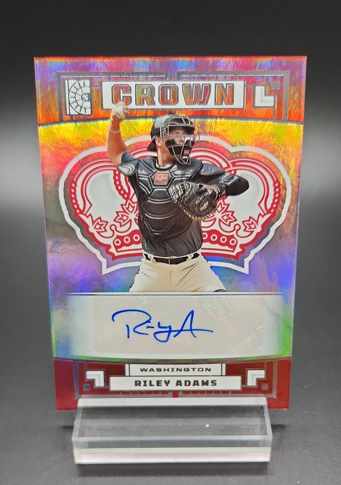 Riley Adams #C-RI 2022 Panini Capstone Baseball Crown Autographs