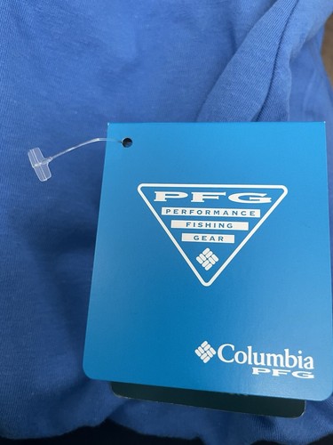 Columbia Youth PFG Long Sleeve Fishing Graphic Tee Shirt Blue Sz XL - Picture 3 of 3