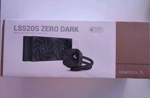Deepcool LS520S ZERO DARK Liquid CPU Cooler 240mm Pure Performance New - Afbeelding 4 van 5