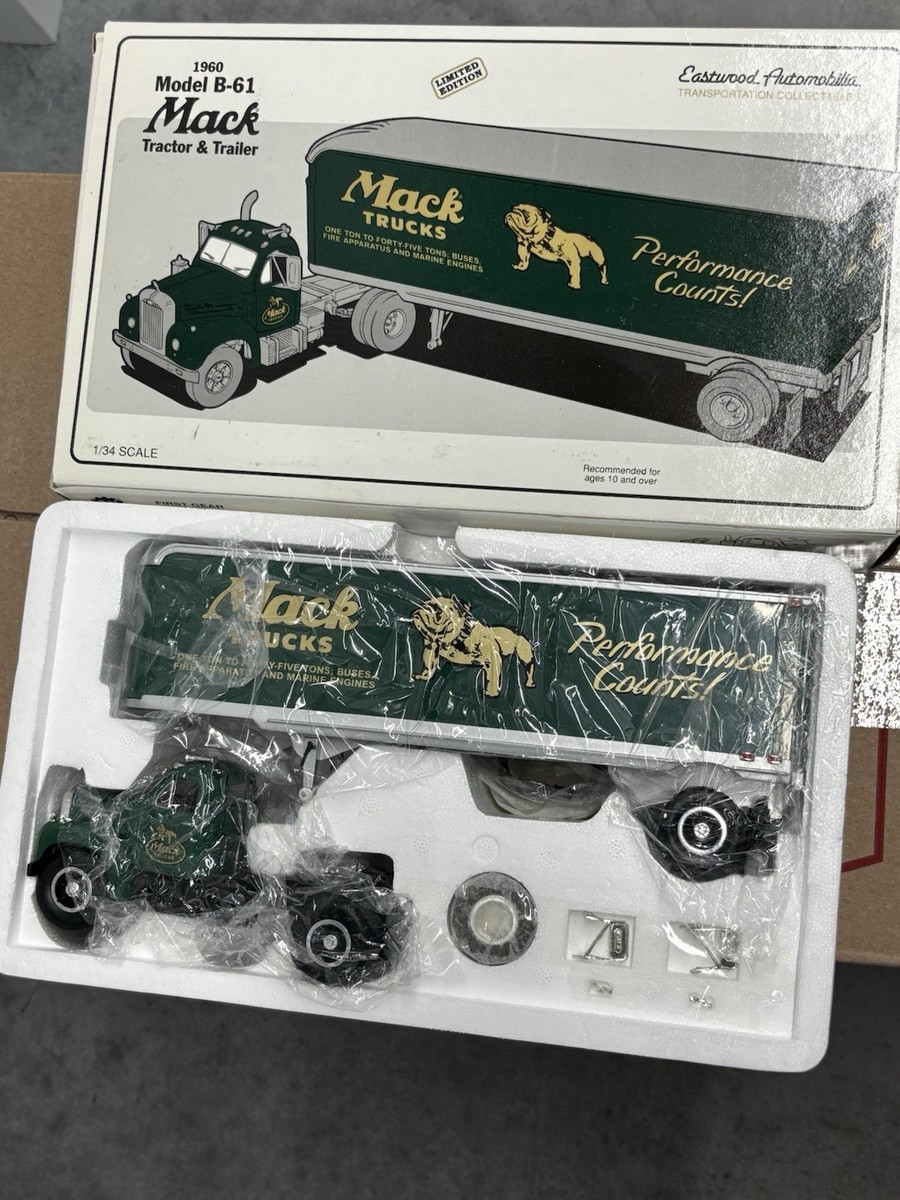フランクリンミント １／４３ マック Ｂ−６１ ダンプトラック ジオラマ付き フランクリンミント 1／43 マック B−61 ダンプトラック