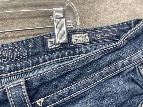 Miss Me Jeans Gr. 36 Easy Boot Bootcut Pattentaschen Glitzer dicke Nähte - Bild 5 von 17