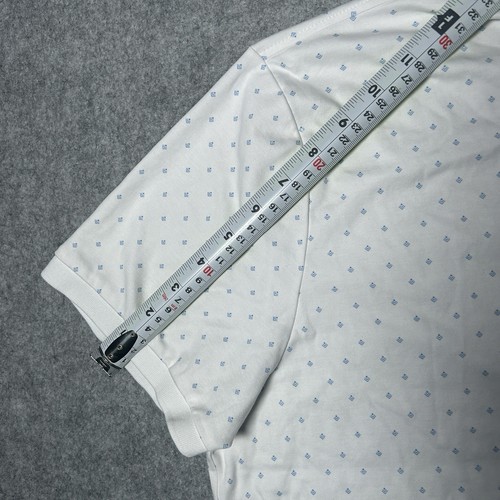Polo Ralph Lauren Shirt Men's 2XL White Polka Dot Short Sleeve Polo Shirt Pony - Picture 6 of 20