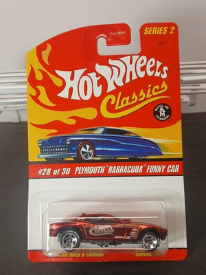 #ad #ad Hot Wheels Series #2 Classics Plymouth Barracuda FUNNY CAR SPECTRAFLAME #28 30 $9.99