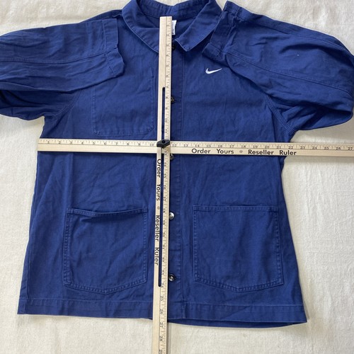 Abrigo Nike Chore para hombre talla mediana azul sin forro chaqueta de lona DQ5184-410 - Imagen 8 de 19