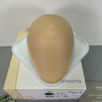 Amoena 474 Essential 2E Silicone Mastectomy Breast Form Sz 7 Womens