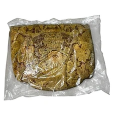 New Ethan Allen Ottoman Cushion 17.5x19.75 Damask Fabric Gold Maroon