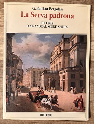 La Serva Padrona - Pergolesi - Ricordi Musiknoten Oper Partitur Gesang Klavier 